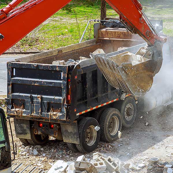 Demolition debris being removed in Pensacola