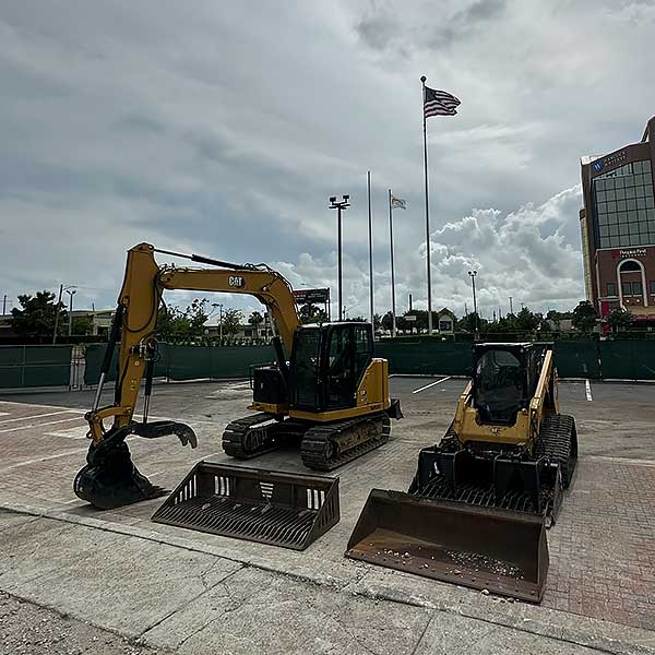 Commercial land cleared after demolition