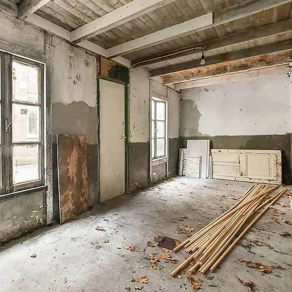 Old house ready for demolition
